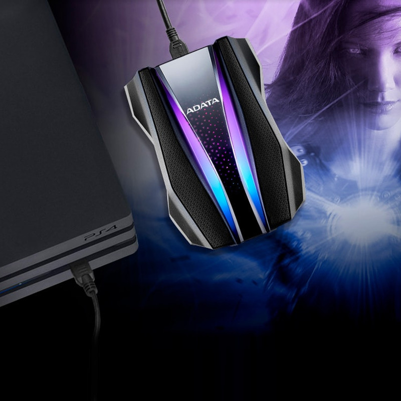 هارد اکسترنال ای دیتا مدل HD770G  ظرفیت دو ترابایت دارای رابط USB Type-A 3.2