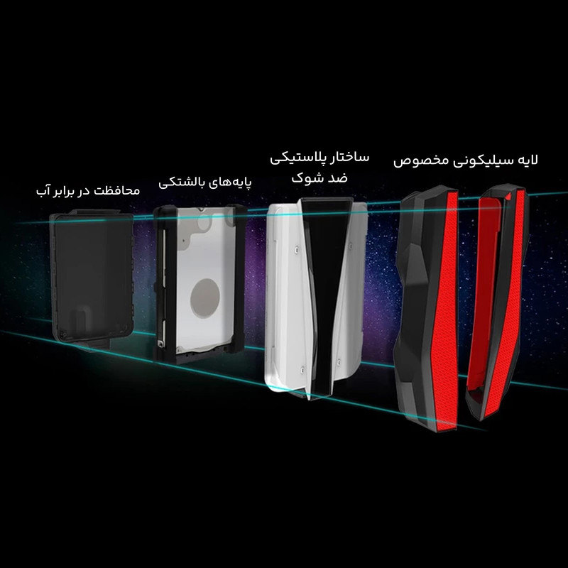 هارد اکسترنال ای دیتا مدل HD770G  ظرفیت دو ترابایت دارای رابط USB Type-A 3.2